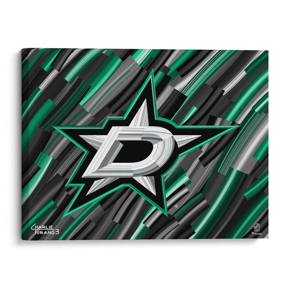 Dallas Stars 16 x 20 Embellished Giclee – Charlie Turano 3