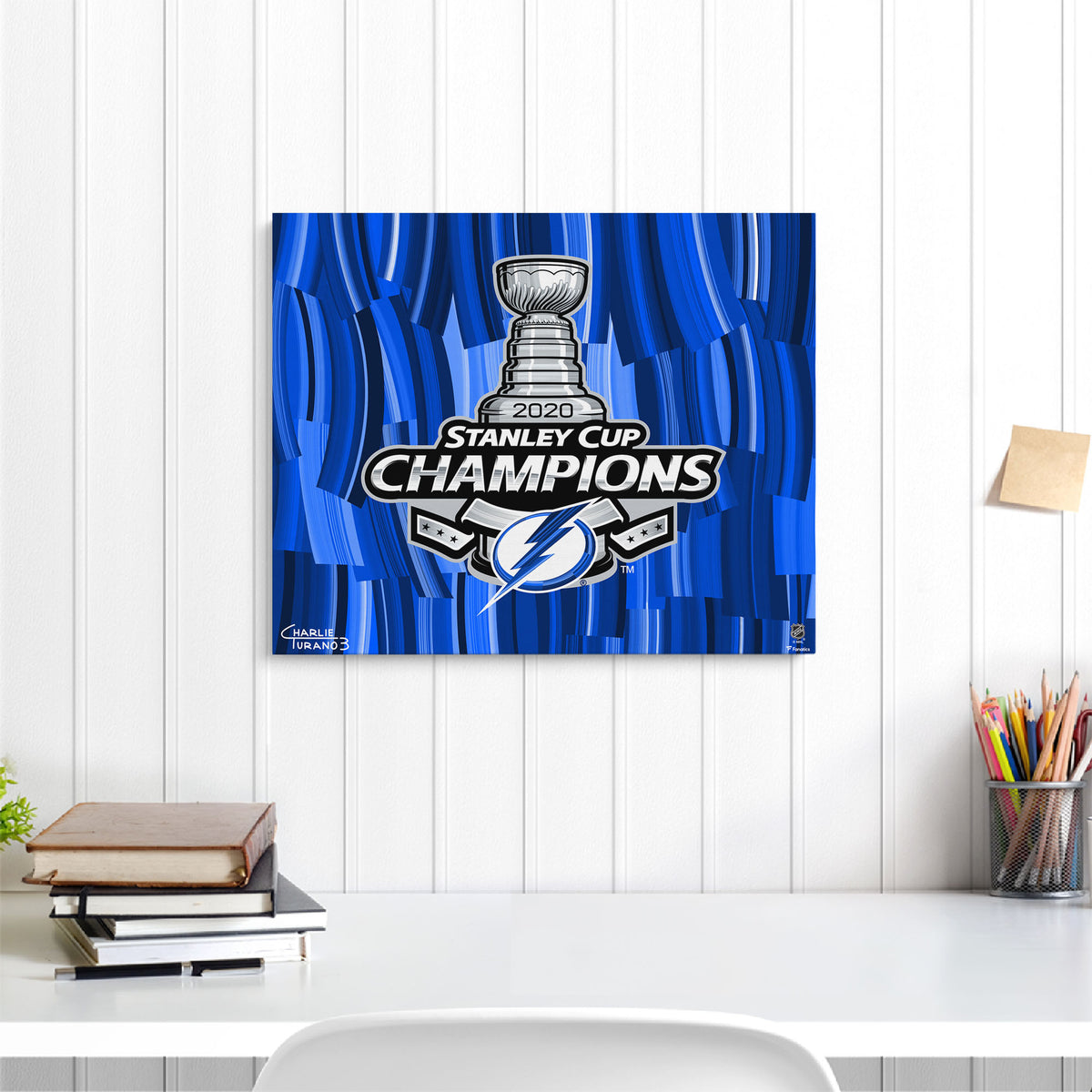 2020 Stanley Cup Champions 16 x 20 Embellished Giclee – Charlie Turano 3