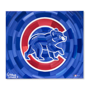Chicago Cubs 16" x 20" Embellished Giclee (Bear)