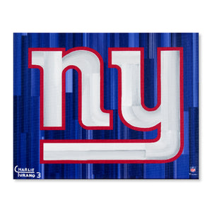 New York Giants 16" x 20" Embellished Giclee