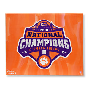 2018 National Champions 16" x 20" Embellished Giclee