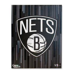 Brooklyn Nets 16" x 20" Embellished Giclee