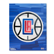 Load image into Gallery viewer, Los Angeles Clippers 16&quot; x 20&quot; Embellished Giclee