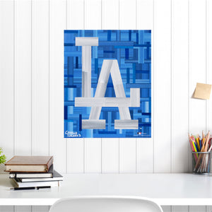 Los Angeles Dodgers 16" x 20" Embellished Giclee (LA)