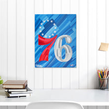 Load image into Gallery viewer, Philadelphia 76ers 16&quot; x 20&quot; Embellished Giclee
