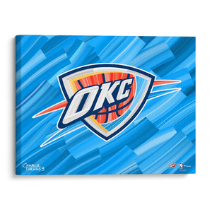 Oklahoma City Thunder 16" x 20" Embellished Giclee