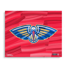 Load image into Gallery viewer, New Orleans Pelicans 16&quot; x 20&quot; Embellished Giclee