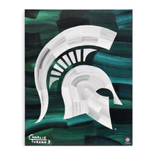 Load image into Gallery viewer, Michigan State Spartans 16&quot; x 20&quot; Embellished Giclee