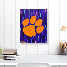 Load image into Gallery viewer, Clemson Tigers 16&quot; x 20&quot; Embellished Giclee