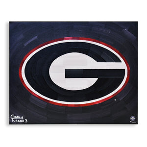 Georgia Bulldogs 16" x 20" Embellished Giclee (Black)