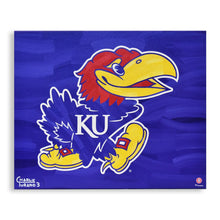Load image into Gallery viewer, Kansas Jayhawks 16&quot; x 20&quot; Embellished Giclee