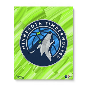 Minnesota Timberwolves 16" x 20" Embellished Giclee