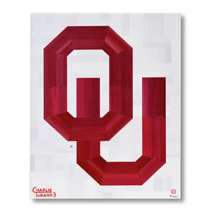 Oklahoma Sooners 16" x 20" Embellished Giclee (White)