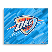 Load image into Gallery viewer, Oklahoma City Thunder 16&quot; x 20&quot; Embellished Giclee